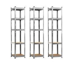 Pack 3 Estanterías Modulares con 5 Baldas Ajustables O91