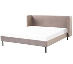 Beliani Cama con somier Terciopelo ARETTE