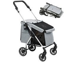 Cochecito para Perros Tela Oxford, Aluminio PawHut