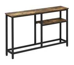 Mesa Consola Melamina de Madera, Acero HOMCOM