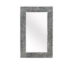 Espejo con marco de aluminio con relieve