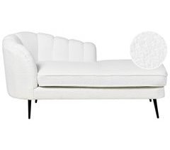 Beliani Chaise longue izquierdo Bouclé ALLIER