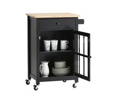 Carrito Auxiliar de Cocina con 1 cajón 1 Puerta FKW98-SCH SoBuy