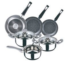 Juego de bateria de cocina 5pc + set 3 sartenes