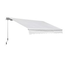Toldo Manual Plegable Aluminio, Metal, Poliéster Outsunny 350x250