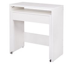 Escritorio YUKI extensible con 1 cajón color blanco
