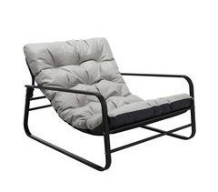 Sillón exterior resistente acero anti-UV impermeable