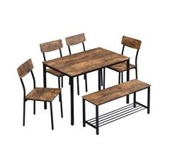 Conjunto de mesas y sillas de comedor