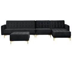 Beliani Sofá cama Terciopelo ABERDEEN