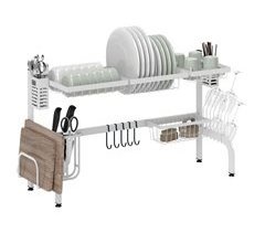 Escurreplatos Acero HOMCOM, hogar - cocina