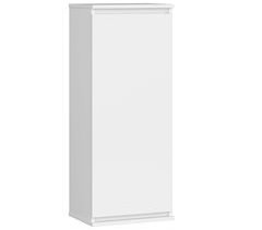 Armario de pared AKORD W40 Blanco 40 cm 1 puerta color Wenge mate 3 estantes 40x30x99 cm 40