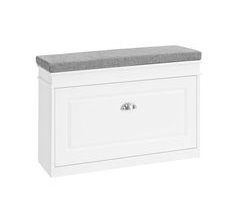 Banco Zapatero con 1 Cajón FSR82-L-W SoBuy