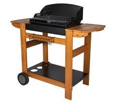 Barbacoa de carbón + carro de leña SENLIS