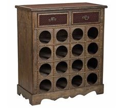 Mueble botellero de madera
