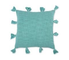 Funda de cojín de algodón con flecos M/Joy