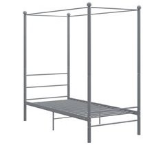 Estructura de cama con dosel metal