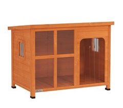 Caseta para Perros Madera de Abeto, Polimetilmetacrilato PawHut
