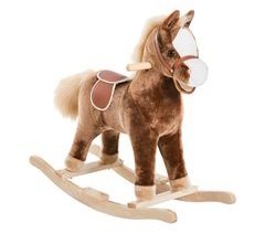 Caballito Balancín Poliéster, Madera de Álamo HOMCOM