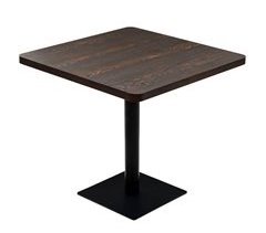 Mesa bar bistró MDF y acero 80x80