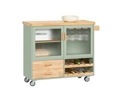 Carrito de Cocina con 2 cajones y 2 Puertas FKW114-MI SoBuy 109