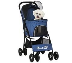 Cochecito para Perros Acero, Tela Oxford PawHut