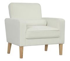 Butaca de Salón Terciopelo, Madera de Caucho HOMCOM