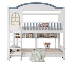 Litera infantil de madera de pino