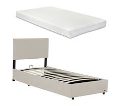 Cama tapizada Juva con colchón