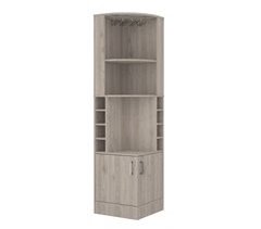 Mueble bar esquinero Syrah, con soporte para copas 46