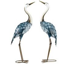 Estatuas de Grulla Acero Outsunny