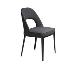 ANGEL CERDA Silla comedor patas acero negro