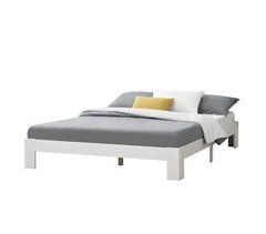 Cama Doble Raisio con Somier Capacidad máx 150 kg pino 184x204