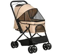 Cochecito para Mascotas Acero, Tela Oxford PawHut