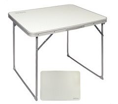 Mesa plegable camping Aktive blanca