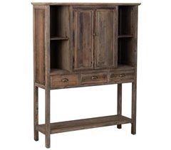 Armario de madera, 2 puertas y 3 cajones