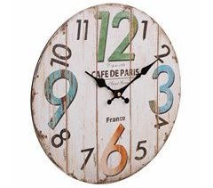 Reloj de pared de madera