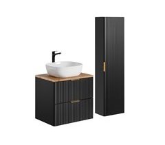 Conjunto mueble lavabo individual y columna Adriel