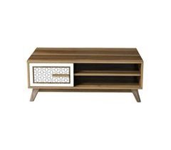 Mesa de café efecto madera