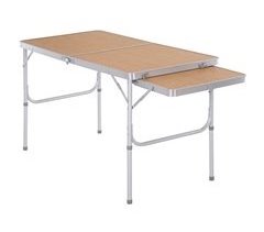 Mesa Plegable de Camping Aluminio , MDF Outsunny 153x60