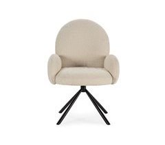 Sillón giratorio Dama con brazos, elegancia y confort