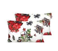 FUNDA DE COJIN DE TERCIOPELO DE NAVIDAD RIBBON