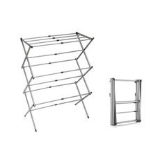Tendedero Metálico Plegable y Extensible con 3 Alturas ..