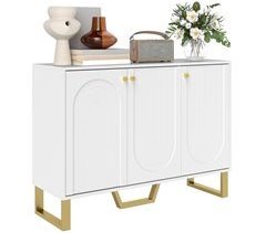 Aparador para Salón MDF, Acero HOMCOM, hogar - muebles de comedor