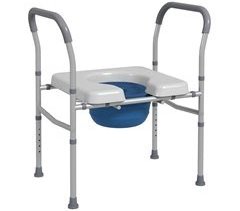 Silla con Inodoro Aluminio, Plástico HOMCOM, hogar - baño