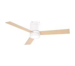 Ventilador de Techo Metal, MDF, Vidrio HOMCOM