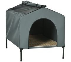 Caseta para Perros Tela Oxford, Acero PawHut