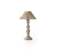 Lámpara de mesa de yute