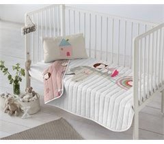 COLCHA BOUTI REVERSIBLE UNICORN WHITE