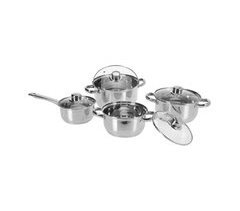 Well Home Batería de cocina de 8Pcs con fondo encapsulado