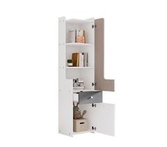 Estantería exenta de mdf con 2 puertas y 1 cajón